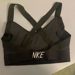 Nike black sports bra size small
